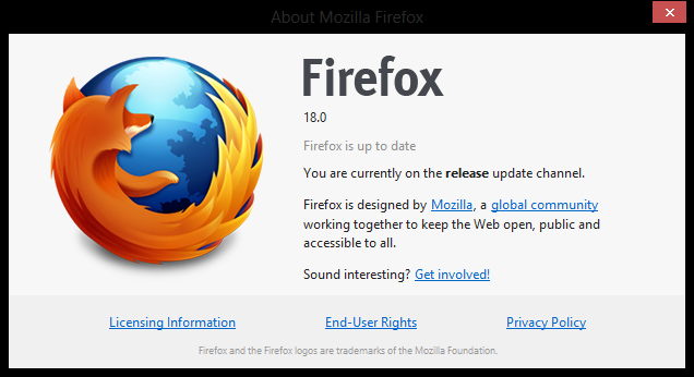 Mozilla Firefox 18 下载