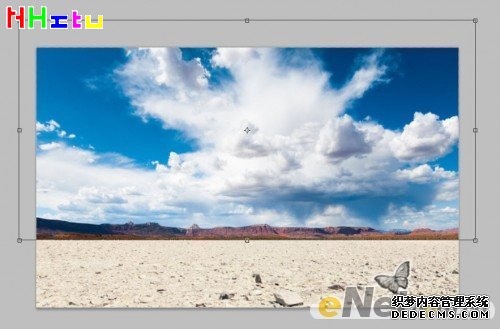 Photoshop 打造沙漠里的 3D 立体残破钢筋文字